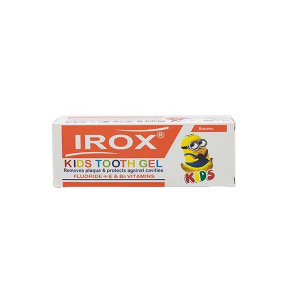 خمیردندان ژله ای کودک ایروکس مدل Banana حجم 80 میلی لیتر Irox Kids Tooth Gel Banana 80 ml